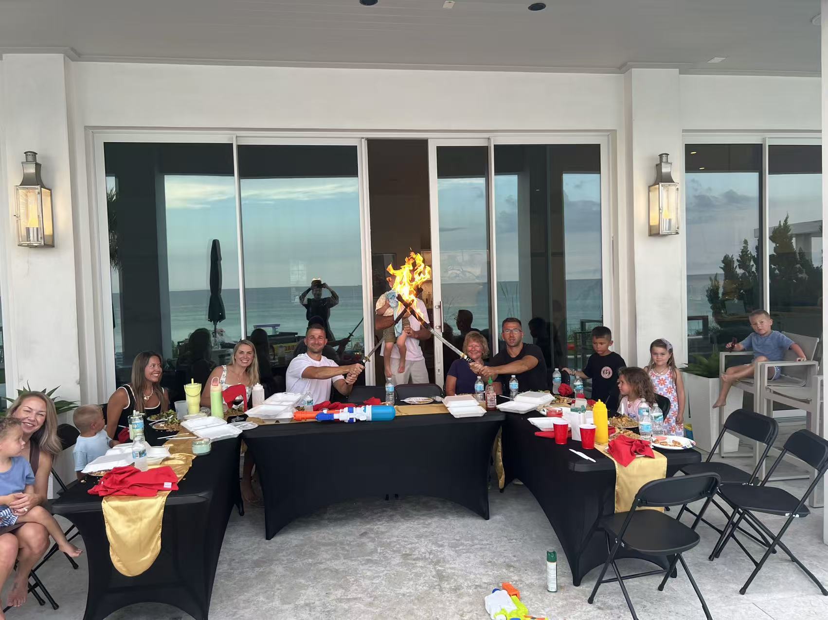 Hibachi catering event Florida Panhandle